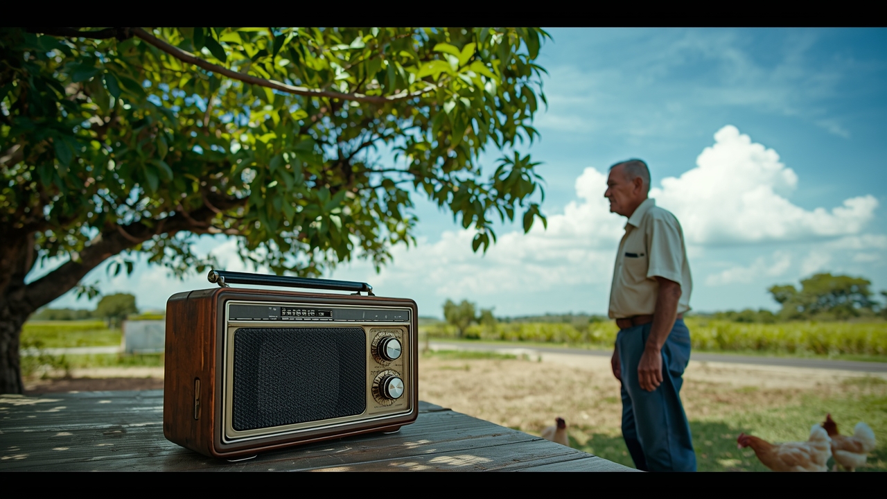 Dominican farmer relies on radio for daily updates