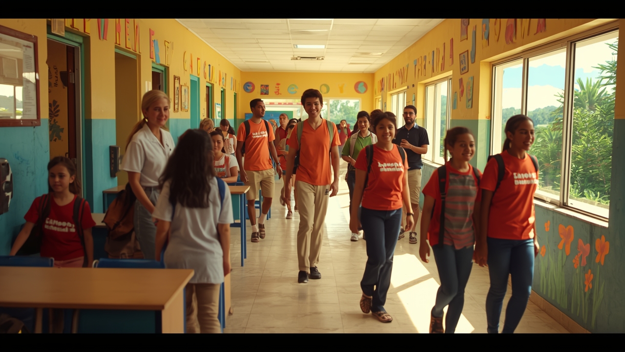 Students and staff celebrate at Corozal's happiest school