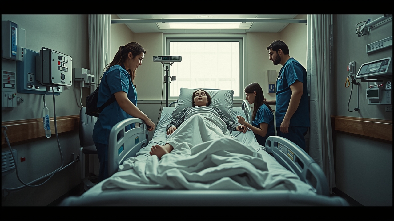 Injured patients receive medical attention after incident.