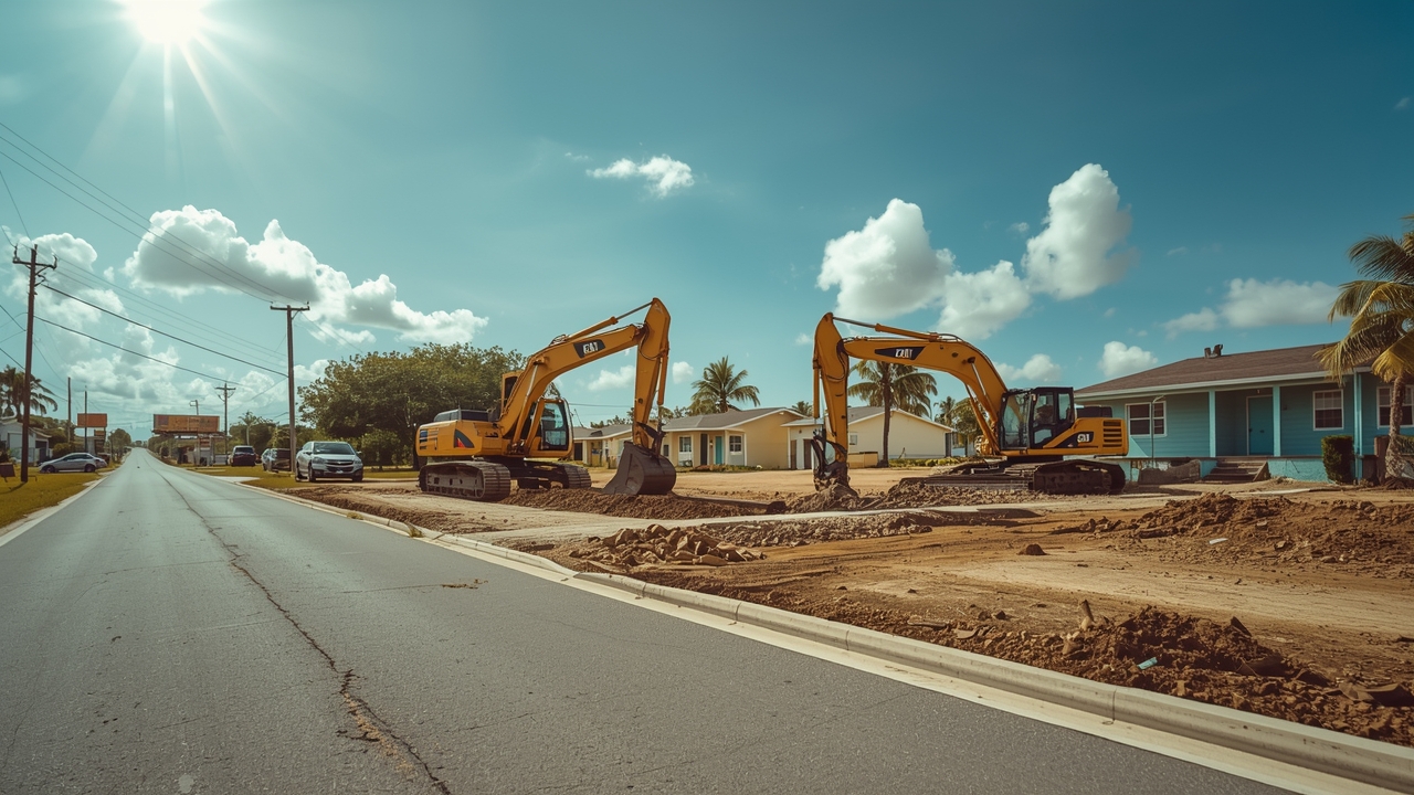 Utilities access work begins in Villas del Sol