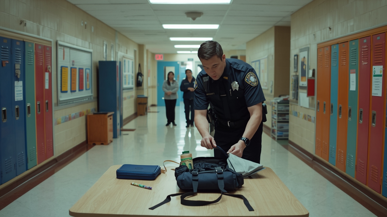 School staff find prohibited items in student bags