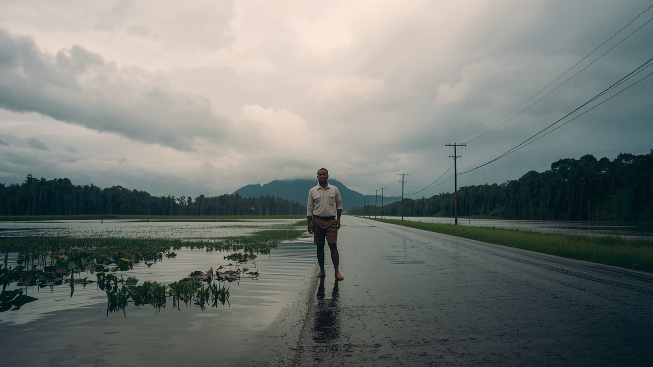 Rain soaks Puerto Rico's interior and west